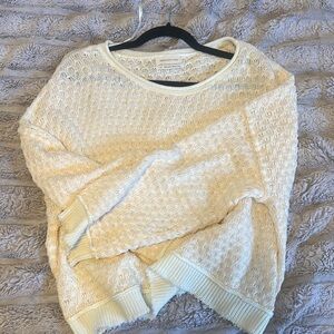 Cream Knit Sweater- URBAN OUTFITTERS